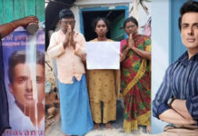 Andhra Pradesh devi offers milk to Sonu Sood’s photo