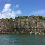 22 cannons protect this fort in the middle of water
