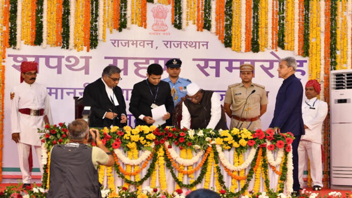 Shri Haribhau Kisanrao Bagde took oath as Governor of Rajasthan