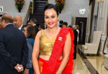 Actress Gugni Gill’s ‘desi style’ in a beautiful saree