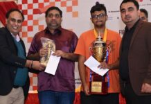 Grand Master Mitrabha Guha won the first Jaipur Open FIDE Rated Rapid Chess Tournament