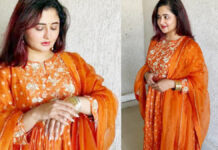Rashami Desai’s ethnic look in orange outfit