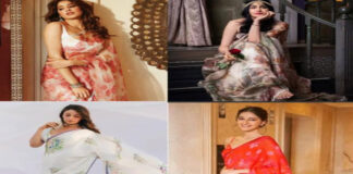 Bollywood actresses who broke the floral saree trend Bollywood actresses who broke the floral saree trend