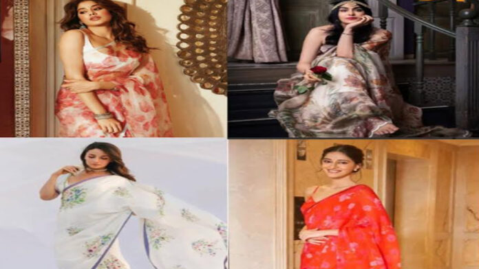 Bollywood actresses who broke the floral saree trend