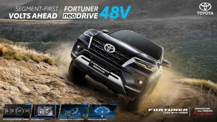 Toyota Kirloskar Motor launches Fortuner and Legender Neo Drive 48V variants