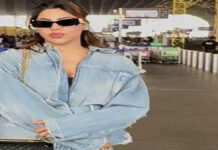Nikki Tamboli Turns the Airport into a Fashion Runway