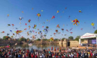 The sky will be filled with kites during the day On January 14th