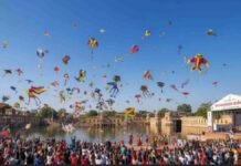 The sky will be filled with kites during the day On January 14th